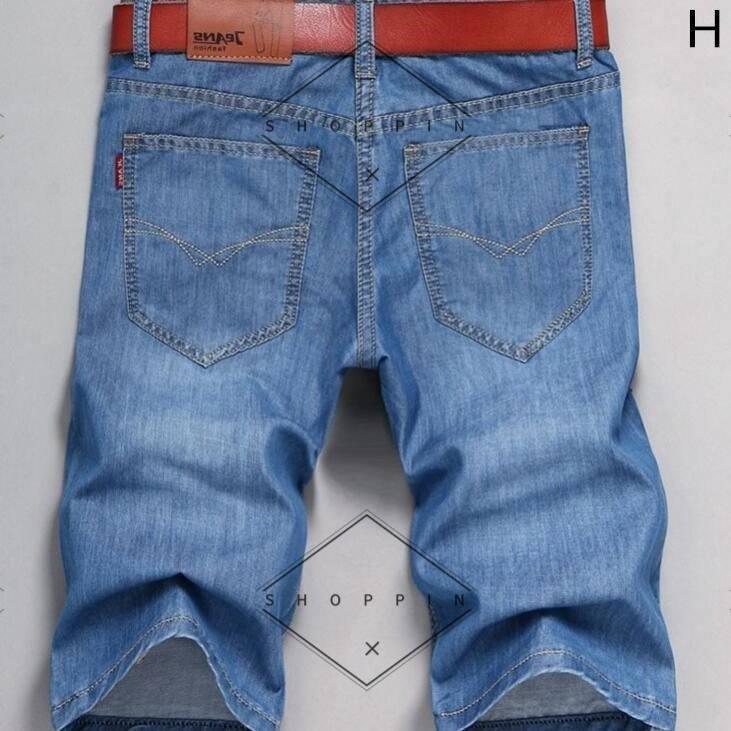 メンズ夏デニム半ズボン ハーフパンツ 薄手デニム クールビズ ハーフジーンズ スキニーパンツ 着回し カジュアル メンズチノパン ストレートパンツ Bahz74tuys メンズファッション Sbpra Net