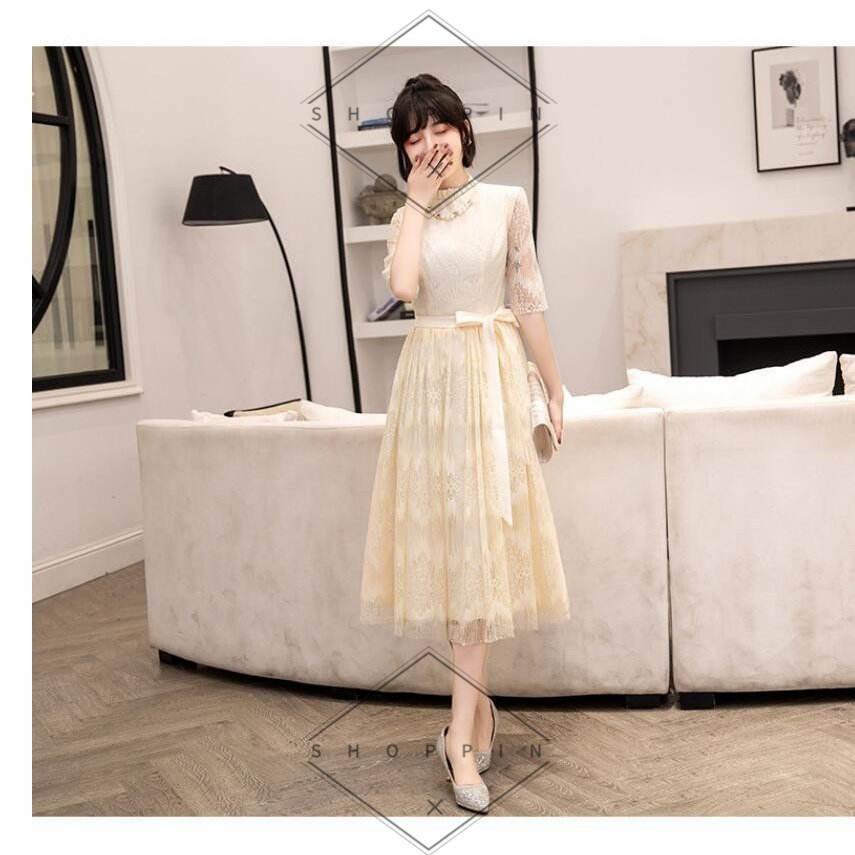 宅送 ミモレ丈ドレス 結婚式ワンピース 同窓会 成人式 披露宴 二次会 フォーマル お呼ばれ 50代 40代 30代 大きいサイズ カラードレス 袖あり パーティードレス 上品 パーティドレス ご注意 お届け方法によって納期が違います Binghamtonhots Com