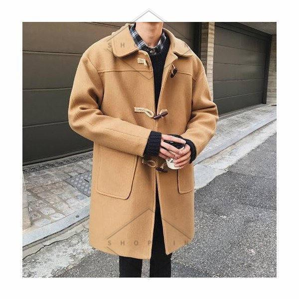 お買得 メルトンコート メンズ 秋服 秋冬 メンズコート モード アメカジ ストリート カジュアル ロング丈 メンズ ダッフルコート メルトン ロングコート ダッフルコート サイズ M Thedognutritionist Com