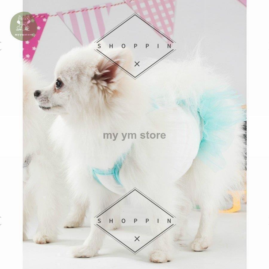 激安 新作 犬服 アクセサリー おしゃれ 優雅なライフスタイル ペット用品 ペットグッズ ペットウエア ワンピース お散歩 イラスト 犬 可愛らしい 女の子 フリル チュールスカート ホワイト Aca61 Www Threeriversofs Com