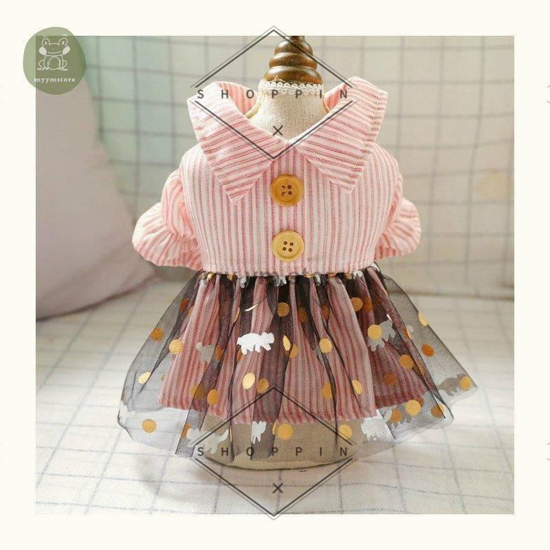 ペット用品 ドックウェア 犬用品 洋服 ワンピース 女の子 レース オシャレ チュールスカート ストライプ柄 ガーリー ピンク Acb45 Qhqgliqsee Chicagocriminaldefenselawyersblog Com
