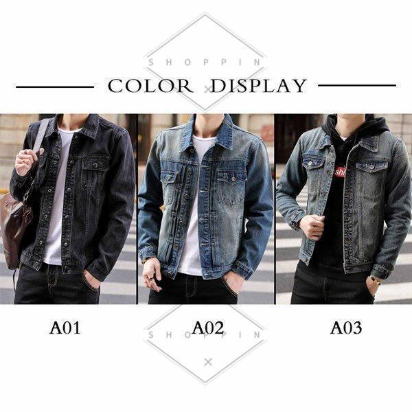 ファイナルバーゲン Gジャン メンズ デニムジャケット ジージャン ジャケット 大きいサイズ かっこいい バイク ブルゾン ヴィンテージ デニム インディゴ 通販限定 Pupu Com Br