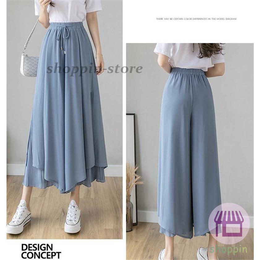 お求めやすい価格の-ガウチョパンツ レディース ワイドパンツ 裾