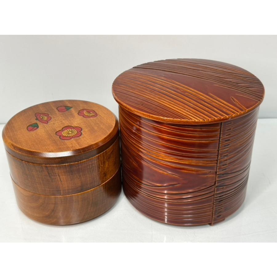 うるし塗装 天然木 菓子類他 小物入れセット 訳有り品 : shopping
