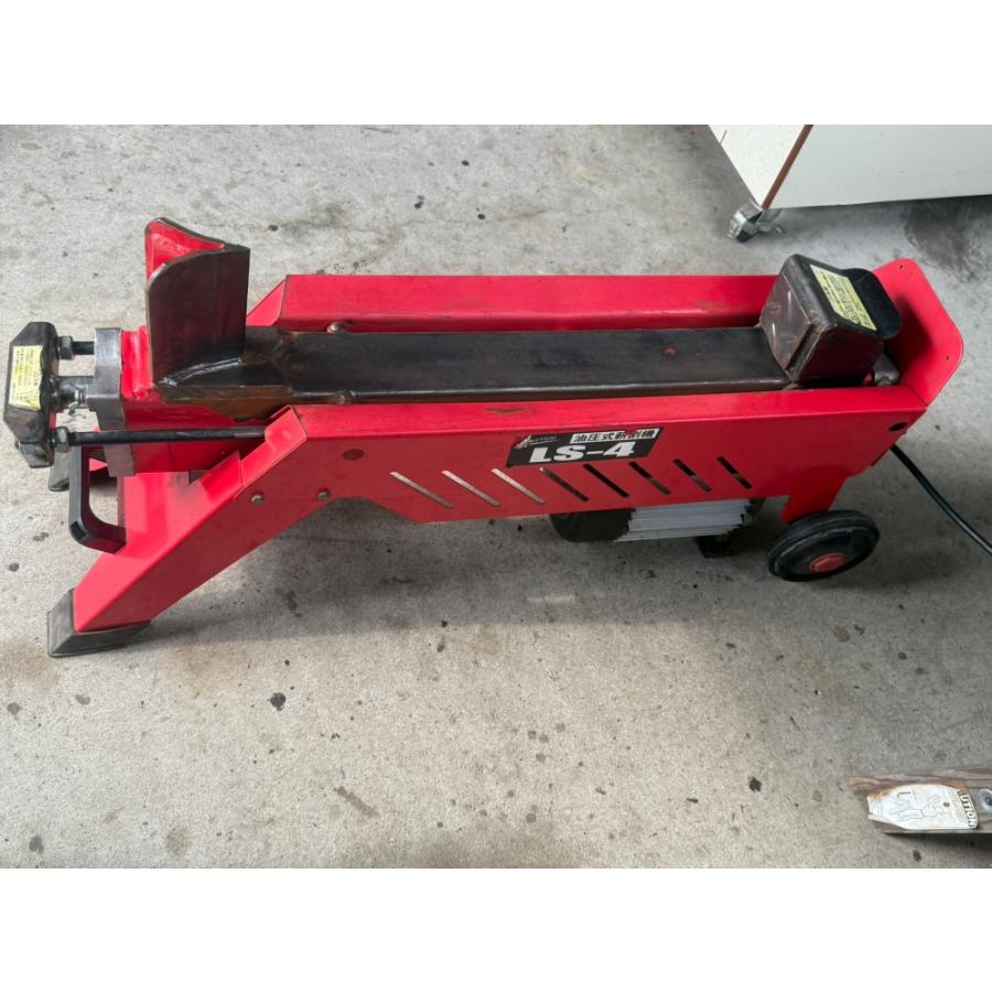 ◆◆◆お引き取り限定◆◆◆ナカトミ 油圧式薪割機 LS-4  動作確認済み USED現状品 ◇◇◇お引き取り限定 配送不可◇◇◇ナカトミ 油圧式薪割機 LS-4 動作