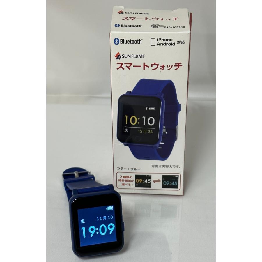 SUNFLAME スマートウォッチ BSM04-BL USED美品 : shopping ecoeco 