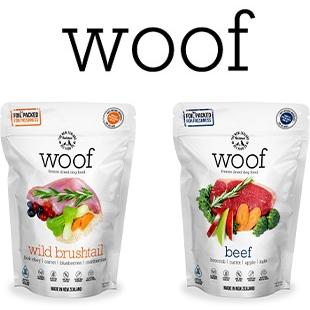 woof ワイルドブラッシュテイル 280g 2袋 Woof ワフ フリーズドライ ワイルドブラッシュテイル 280gx2袋 +