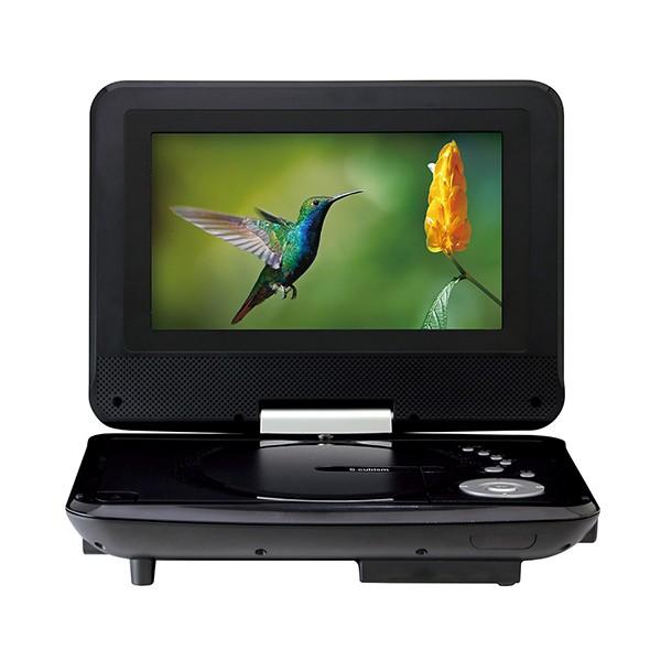 7インチポータブルDVDプレーヤー 7インチ 乾電池対応 AV出力 SD