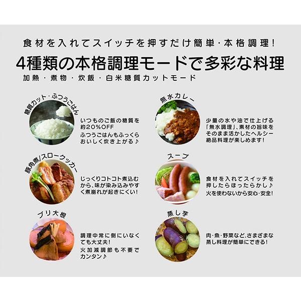 アップルポット 糖質カット炊飯 炊飯器 万能調理器 糖質制限 糖質オフ