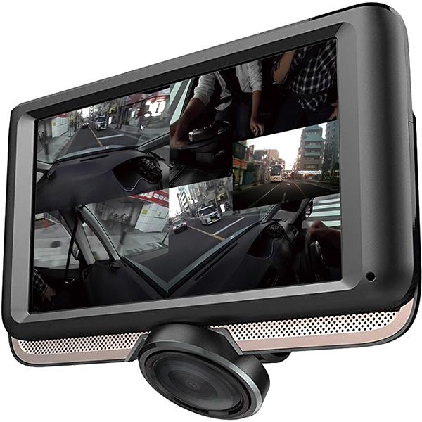 ドライブレコーダー 360度アングルカメラ搭載 4.5インチ 広視野角IPS