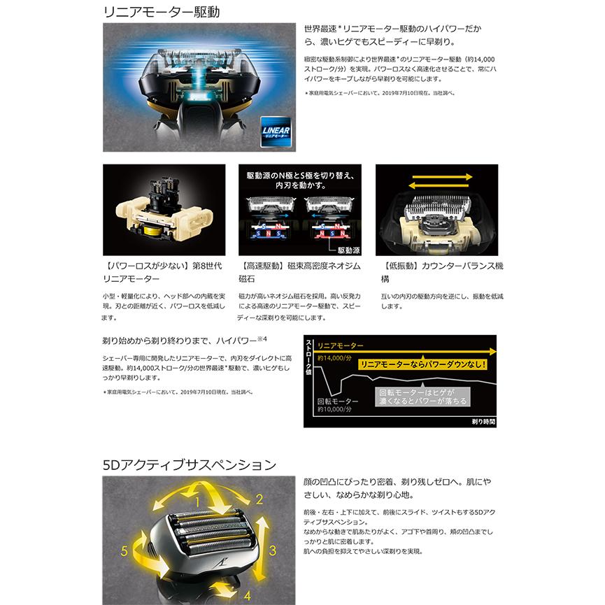 パナソニック ラムダッシュ 5枚刃 メンズシェーバー ひげ剃り 電気