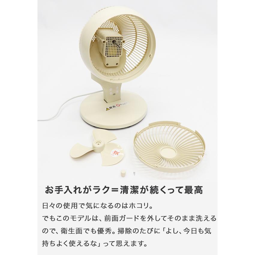扇風機 サーキュレーター 小型 卓上 床置き 首振り 静音 3Dスイング