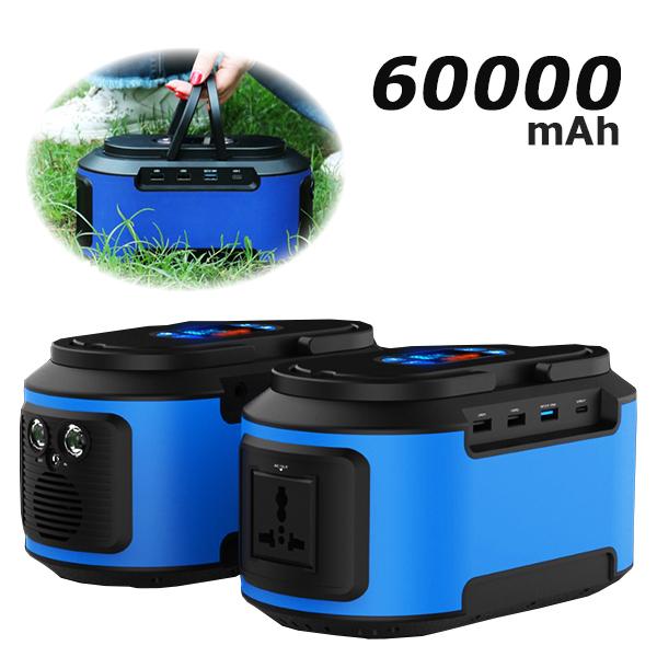 ラスト2台 enkeeo ポータブル電源 60000mAh/222Wh enkeeo ポータブル電源 大容量 S220 60000mAh/222Whの通販 by
