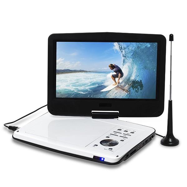 10.1インチ フルセグ搭載ポータブルDVDプレーヤー 3電源式 ワンセグ