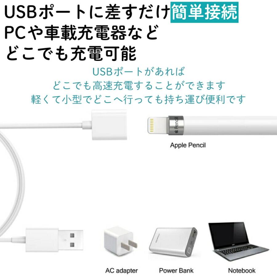 Apple pencil 充電ケーブル 充電 ケーブル アップルペンシル USB Apple pencil 充電ケーブル 充電 ケーブル アップルペンシル USB