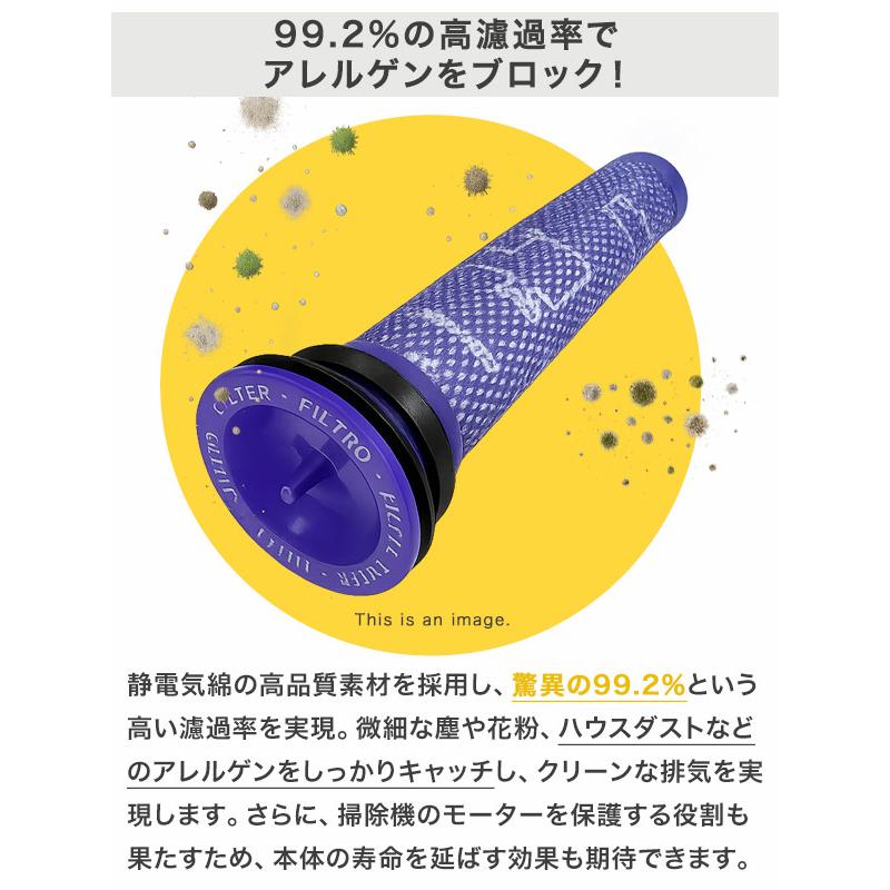 Dyson ダイソン 掃除機フィルター プレフィルター 2本セット V7 V8