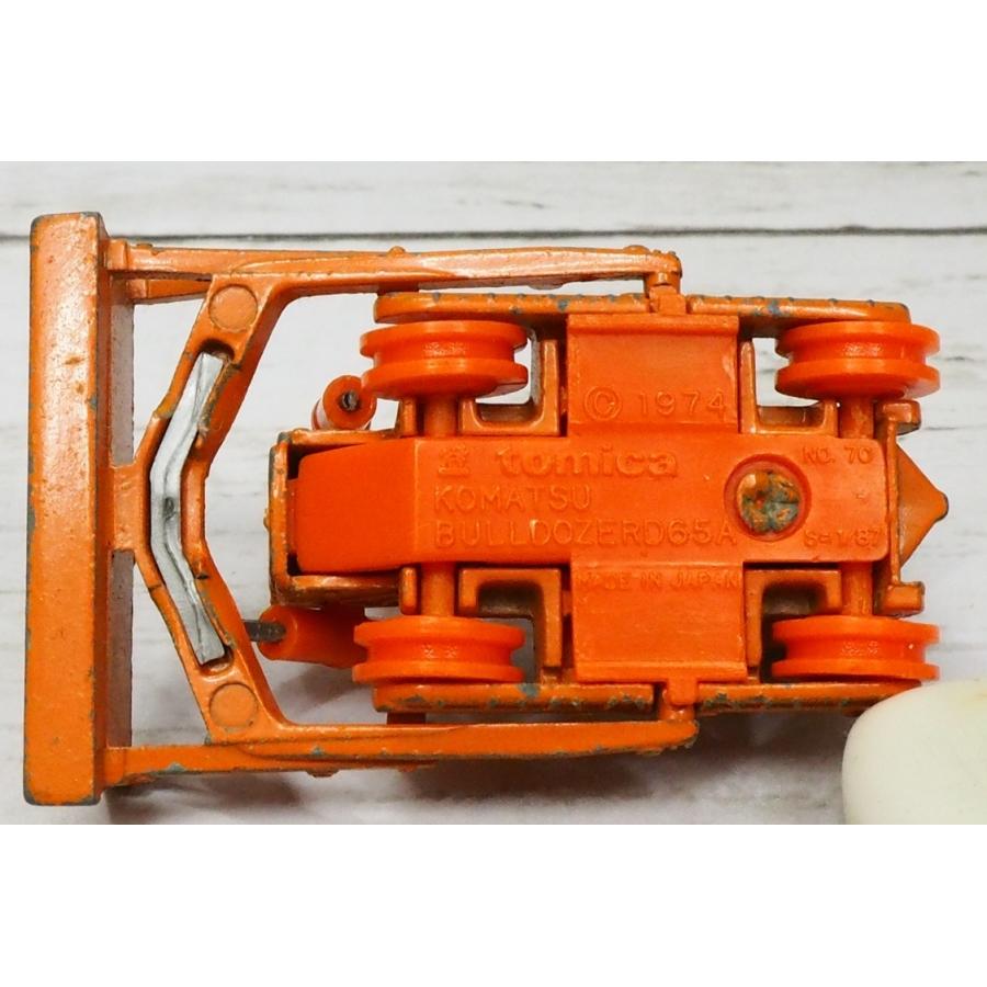 トミカ 日本製トミカ#70【コマツ ブルドーザー65A橙オレンジ】1/87