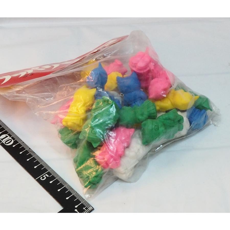 □ 昭和レトロ ねじりん棒 カラフルツイスト消しゴム4本セット