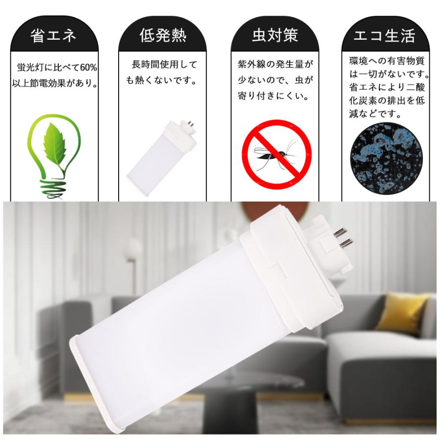 6個セット LED 蛍光灯 FML コンパクト型 led化 FMLタイプ LED蛍光ランプ 長さ245mm 消費電力20w fml36W形 代替用LED蛍光灯 結配線工事必須の画像