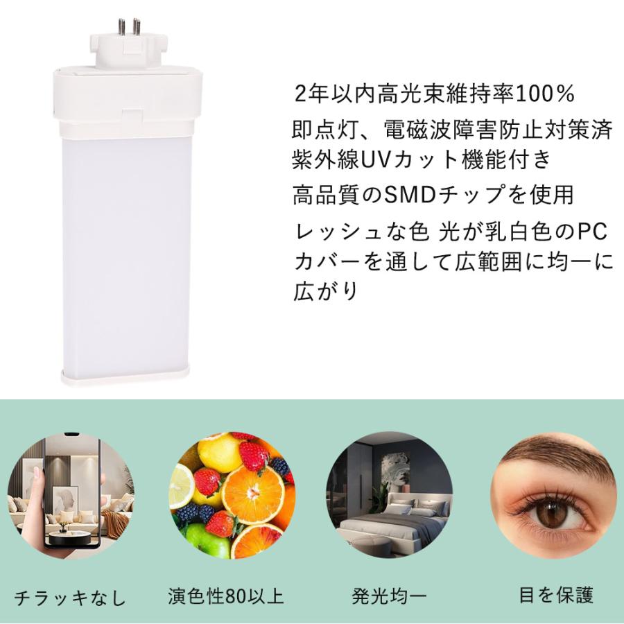 6個セット LED 蛍光灯 FML コンパクト型 led化 FMLタイプ LED蛍光ランプ 長さ245mm 消費電力20w fml36W形 代替用LED蛍光灯 結配線工事必須の画像
