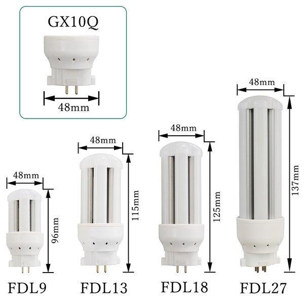 8個セット GX10Q通用 FDL9EX コンパクト形蛍光灯 消費電力4W LED電球 FDL9EX-Ｗ コンパクト蛍光灯 電源内蔵 FDL9形 800lm ledツイン蛍光灯 CE RoHs PSE認証の画像