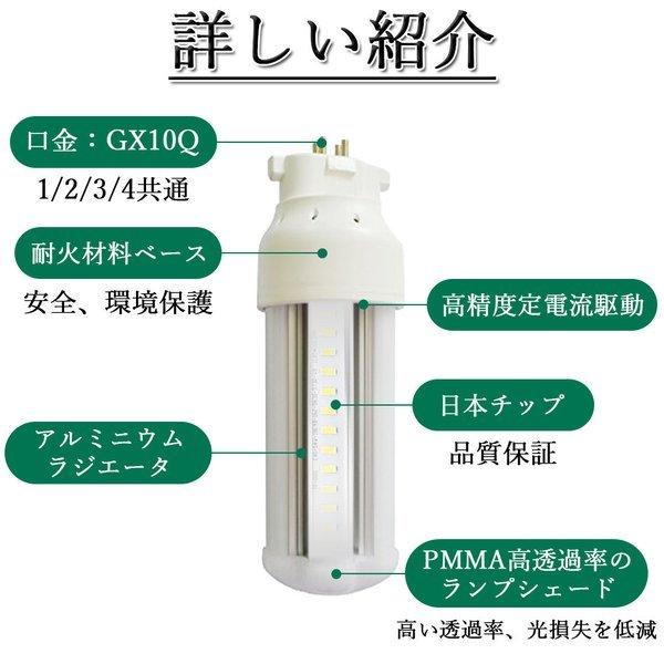 LED コンパクト蛍光灯 全方向タイプ 一般電球形 GX10q ledライト led