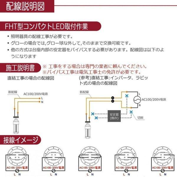 FHT32型 LED コンパクト蛍光灯 FHT32EX-14W 32W型のLED化 14W 消費電力 FHT24-LED ツイン蛍光ランプ GX24Q兼用口金 高輝度 2240LM 160LM/W 360度発光｜shopping2｜07