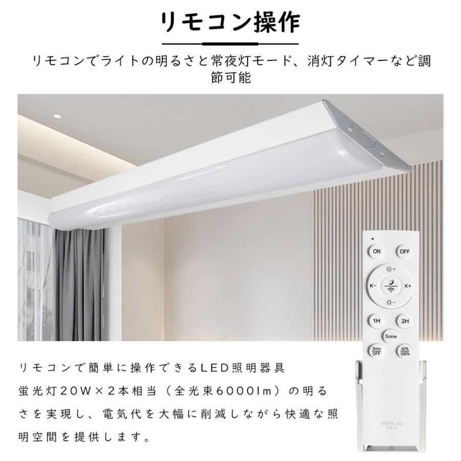 2本 逆富士器具 逆富士20型 20W2灯相当 6000lm 直付型照明器具 LED 