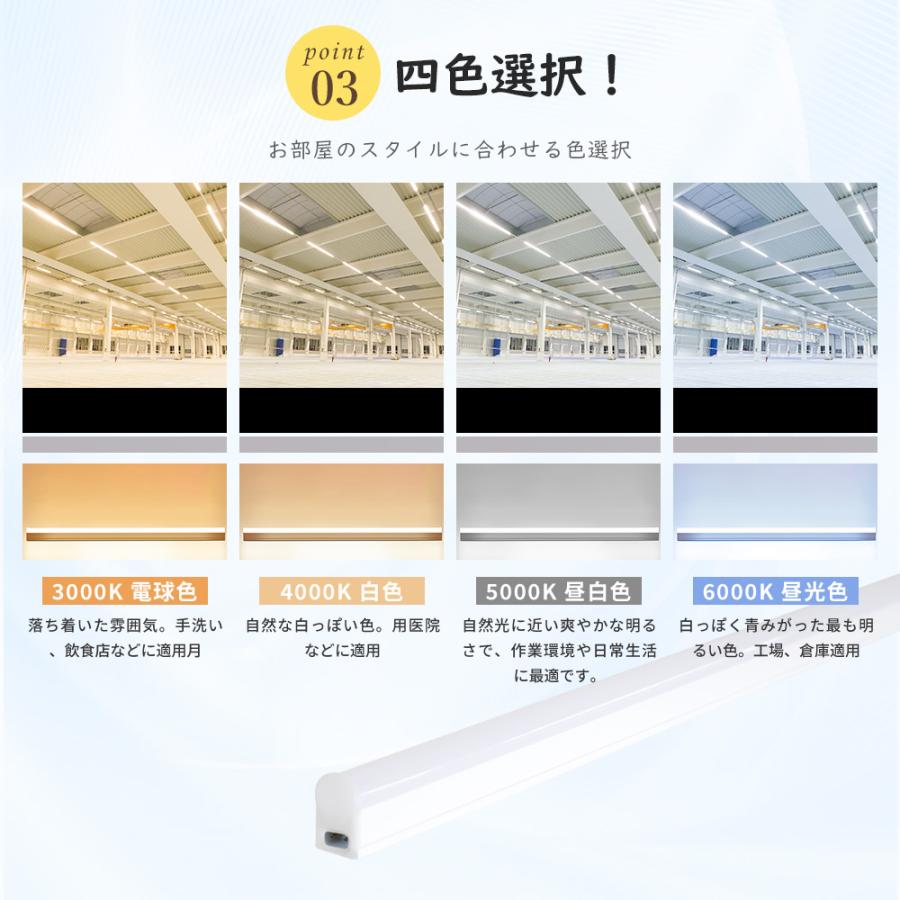 LED蛍光灯 工事不要 直管 器具一体型 T5 コンセント式 スイッチ付き