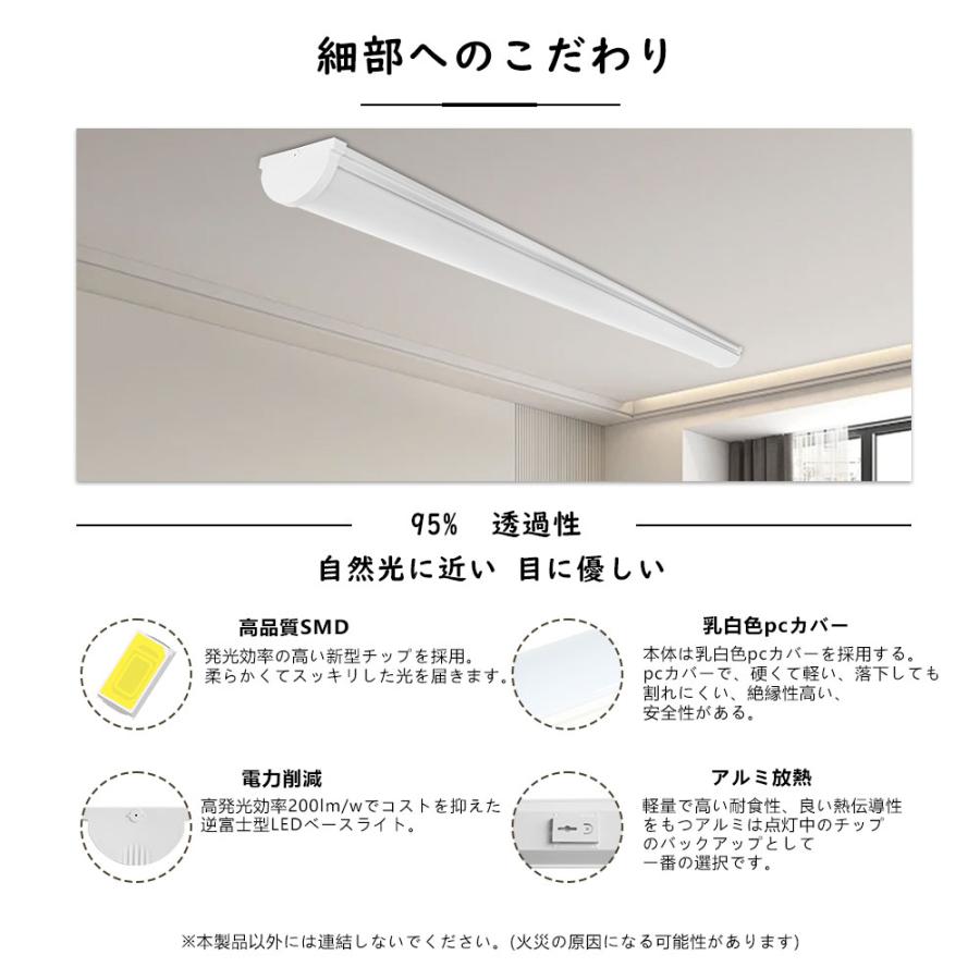 器具一体型蛍光灯LED蛍光灯 120cm 10000LM 40W形 天井直付 長さ120cm