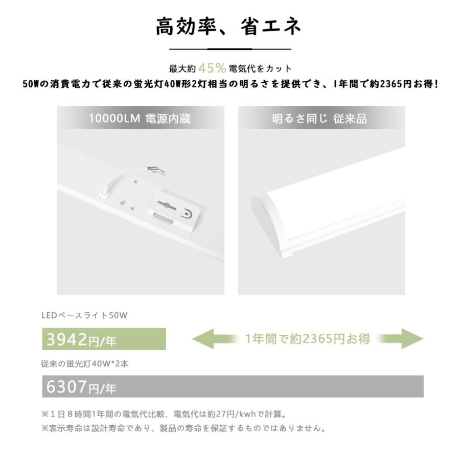 器具一体型蛍光灯LED蛍光灯 120cm 10000LM 40W形 天井直付 長さ120cm