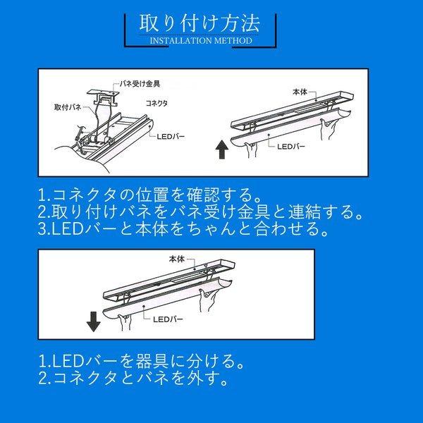 ledベースライト 薄型 幅70mm 50W led照明器具 LED蛍光灯器具一体型逆