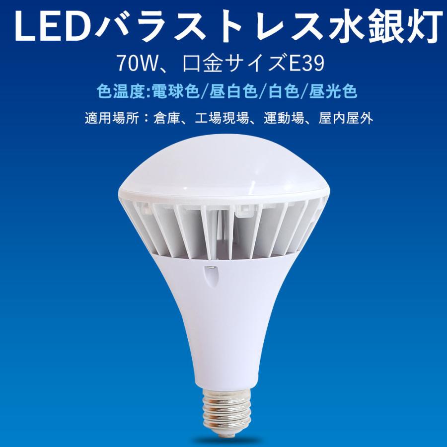 PAR56 LED電球 E39 LEDビームランプ スポットライト LEDバラストレス水銀灯 70W LED 水銀灯LEDスポットライト 電球型 電球タイプ LED ビーム電球｜shopping2