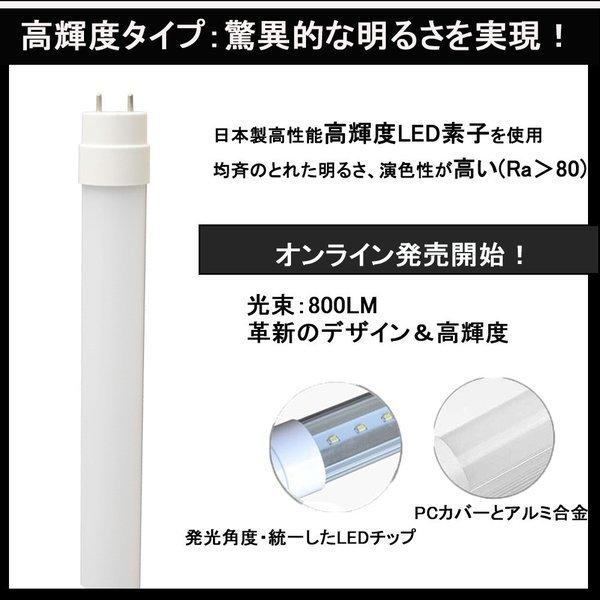 LED直管蛍光灯 40W型 直管蛍光灯 LED蛍光管 全工事不要 G13 180度回転