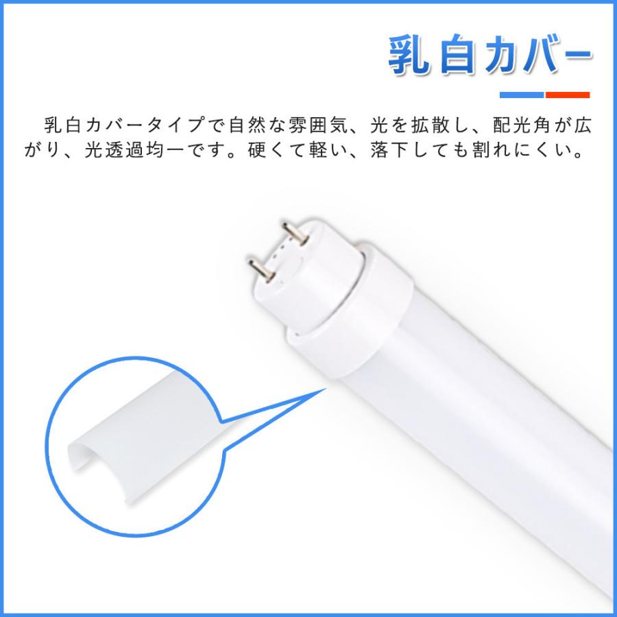 【20本セット】led蛍光灯 40w形 両側給電 直管 120cm 配線必要 T10 40W型 20W Ｇ13 高輝度4000LM  2年保証 led照明  直管蛍光灯 直管型ledランプ 交換｜shopping2｜03