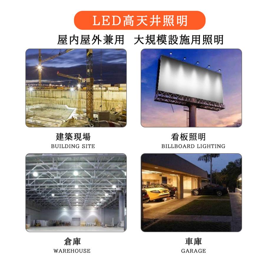 LEDランプ 高天井用照明 350W 56000LM LED 水銀灯 高天井 作業灯 防塵 屋外 室内 UFO型LED投光器 工場照明 LED水銀灯ランプ 工場用 倉庫 昼光色｜shopping2｜10