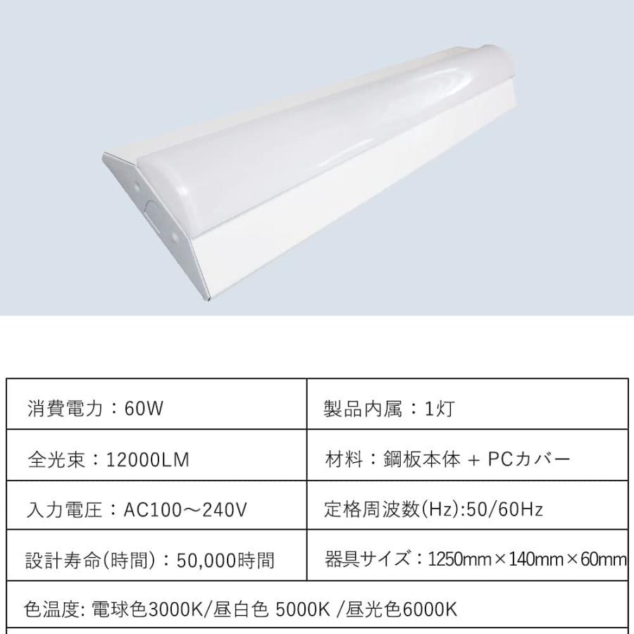LED蛍光灯器具 逆富士型 40W形 照明器具 led 長さ125cm 12000 LED蛍光灯器具 逆富士型 40W形 照明器具 led 長さ125cm 12000