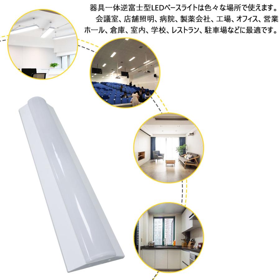 LED蛍光灯器具 逆富士型 40W形 器具一体形 高輝度 40形×2灯相当 LED蛍光灯器具 逆富士型 40W形 器具一体形 高輝度 40形×2灯相当