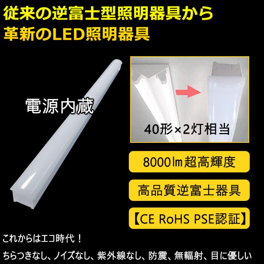 led蛍光灯 器具一体型 長さ120cm led 直付 ベースライト 照明 逆 led蛍光灯 器具一体型 長さ120cm led 直付 ベースライト 照明 逆