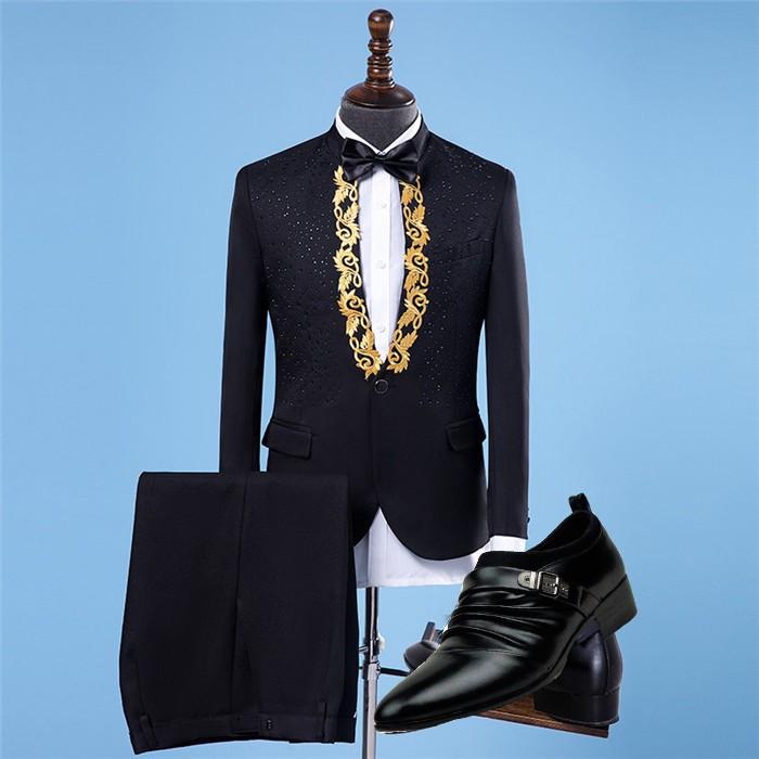 宮廷服ジャケット 男性用 舞台ステージ衣装演劇オペラ声楽 刺繍 大人用