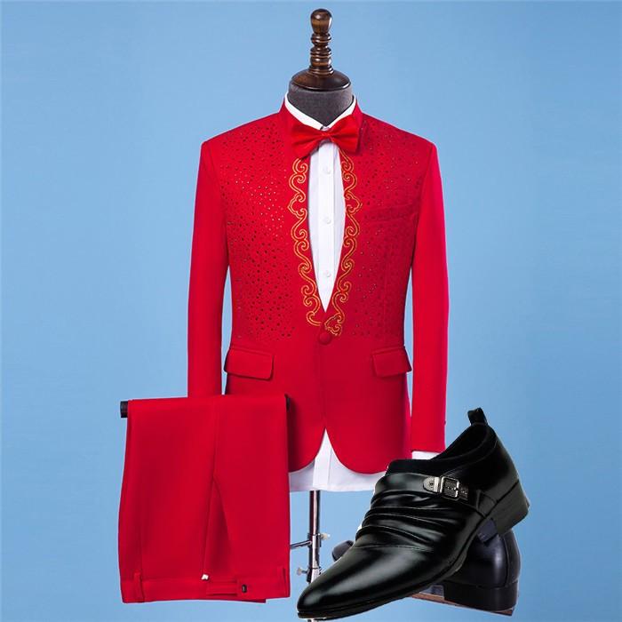 宮廷服ジャケット 男性用 舞台ステージ衣装演劇オペラ声楽 刺繍 大人用