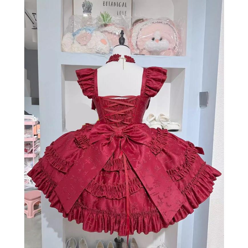 新作 量産型 ワンピース 地雷系 ゆめかわいい ロリータ ドレス ミニ丈