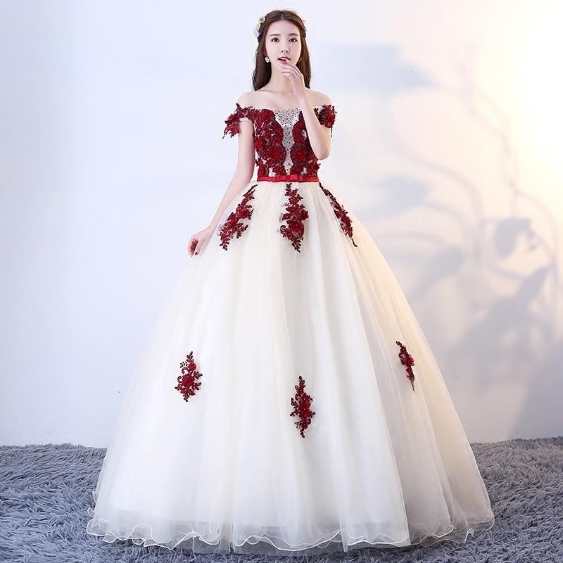 カラードレス ウェディングドレス オフショルダードレス ロングドレス 花嫁 演奏会 ピアノ 発表会 ドレス 忘年会 成人式 演奏会用ドレス ロング ステージ衣装