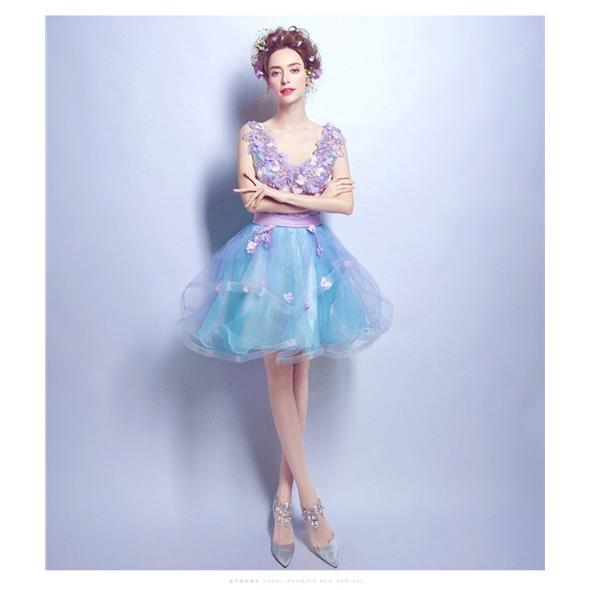 妖精プリンセス♡花柄ロングドレス 結婚式や女子会にぴったり！ shop-manten_da520c0