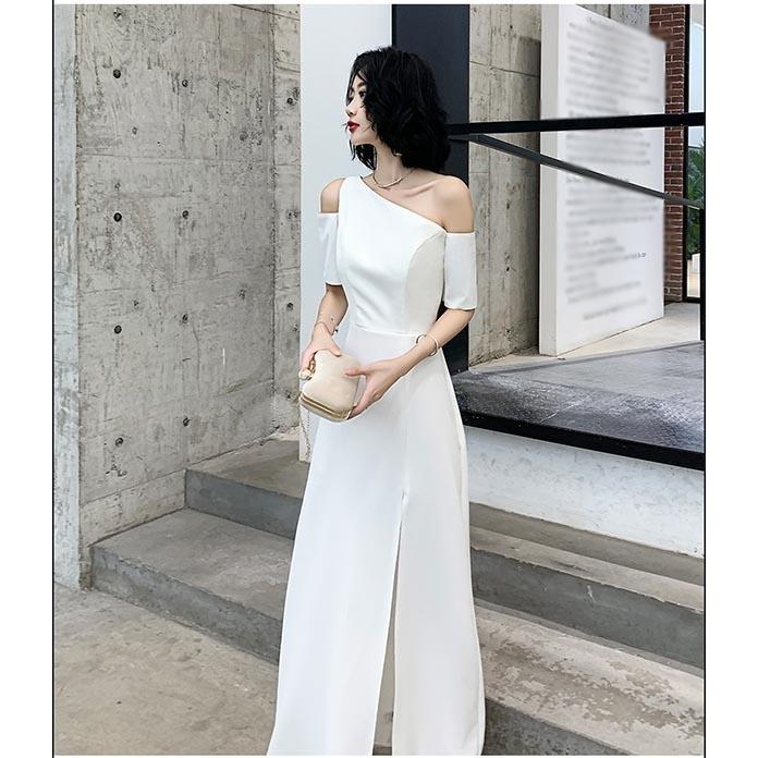 ドレス 大人 ピアノ 発表会 ロング丈 ロングドレス 演奏会 ピアノ発表会 パーティードレス 結婚式 ワンピース 二次会 肩出し