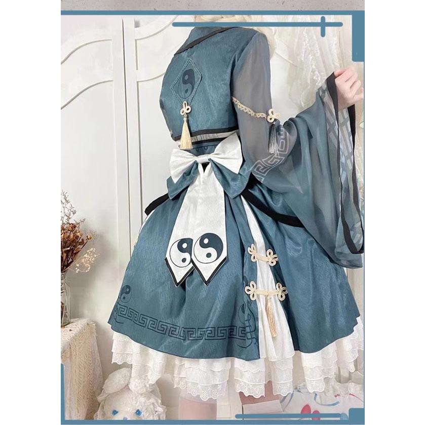 ワンピース ロリータ キョンシー ハロウィン 膝丈 中華風 レディース