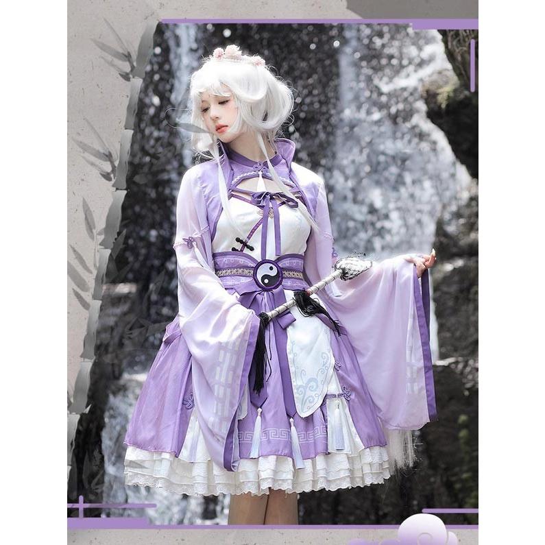 ワンピース ロリータ キョンシー ハロウィン 膝丈 中華風 レディース