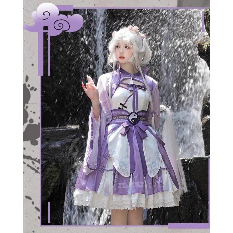 ワンピース ロリータ キョンシー ハロウィン 膝丈 中華風 レディース