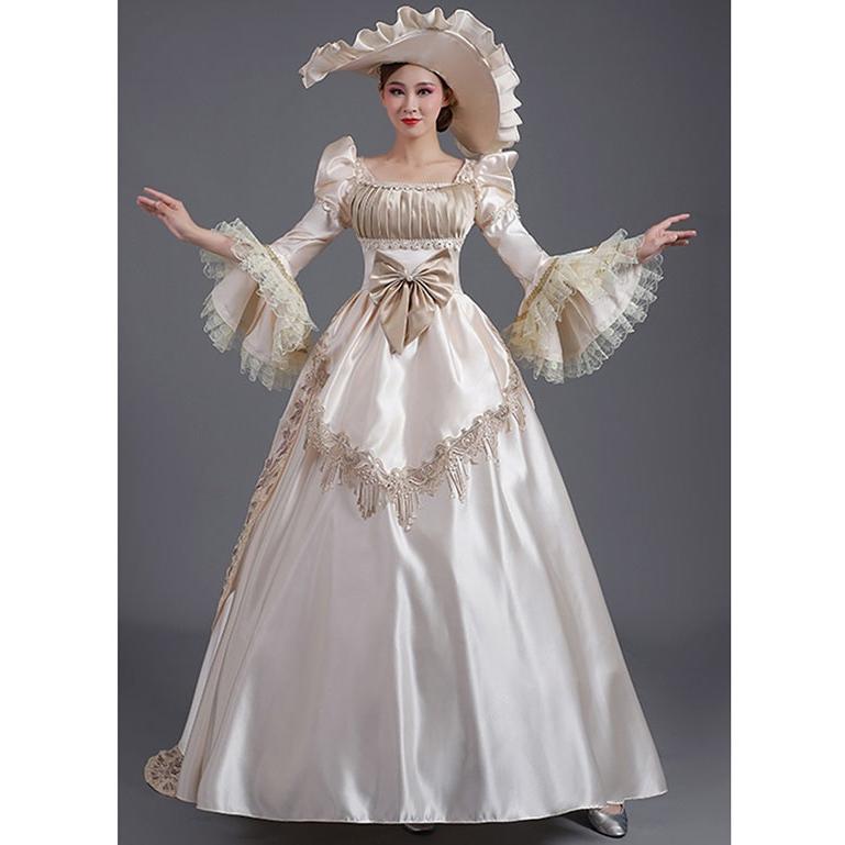 値引 ロングドレス 貴族ドレス お姫様ドレス ドレス 中世ヨーロッパ 袖あり 長袖 上品 帽子付き 演奏会 舞台衣装 ゴージャス 声楽 オペラ Da900s1 ポルテショップ 通販 Yahoo ショッピング 国産 M Mahdi Net