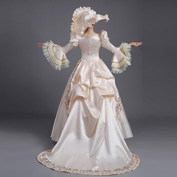 値引 ロングドレス 貴族ドレス お姫様ドレス ドレス 中世ヨーロッパ 袖あり 長袖 上品 帽子付き 演奏会 舞台衣装 ゴージャス 声楽 オペラ Da900s1 ポルテショップ 通販 Yahoo ショッピング 国産 M Mahdi Net